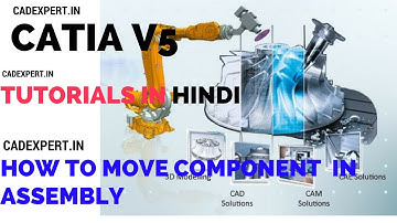 Catia tutorial move tool in Assembly design