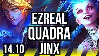 EZREAL & Rumble vs JINX & Thresh (ADC) | Quadra, 1400+ games, Legendary | KR Grandmaster | 14.10