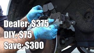 DIY rear brake pads replacement on a SPA Volvo with electronic parking  save $300! XC90 XC60 S60