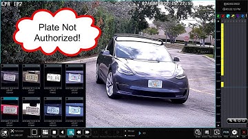 License Plate Reader Camera & Vehicle Database Demo