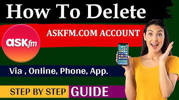 How to delete ask.fm account permanently | how to deactivate ask.fm account.