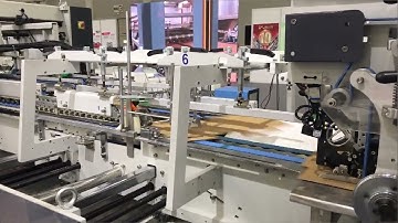 DGM MEGAFOLD FOLDER GLUER MG1450SL With B&T Section, Double Sided Tape Applicator