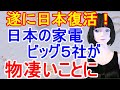「日本が復活へ！」日本の電子メーカー「ビッグ５」が絶好調！かつてない史上最高益を達成