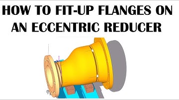 HOW TO FIT UP FLANGES ON BOTH ENDS OF AN ECCENTRIC REDUCER TUTORIAL Pipe fit up tutorials