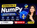 Introduction to NumPy in Python 🔥|Lecture#51 | Complete Beginner Tutorial 2026