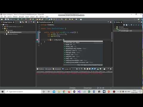 Java Program to Print the Smallest Element in an Array