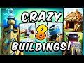 WINNING with ONLY BUILDINGS?! 8 BUILDING DECK! — Clash Royale