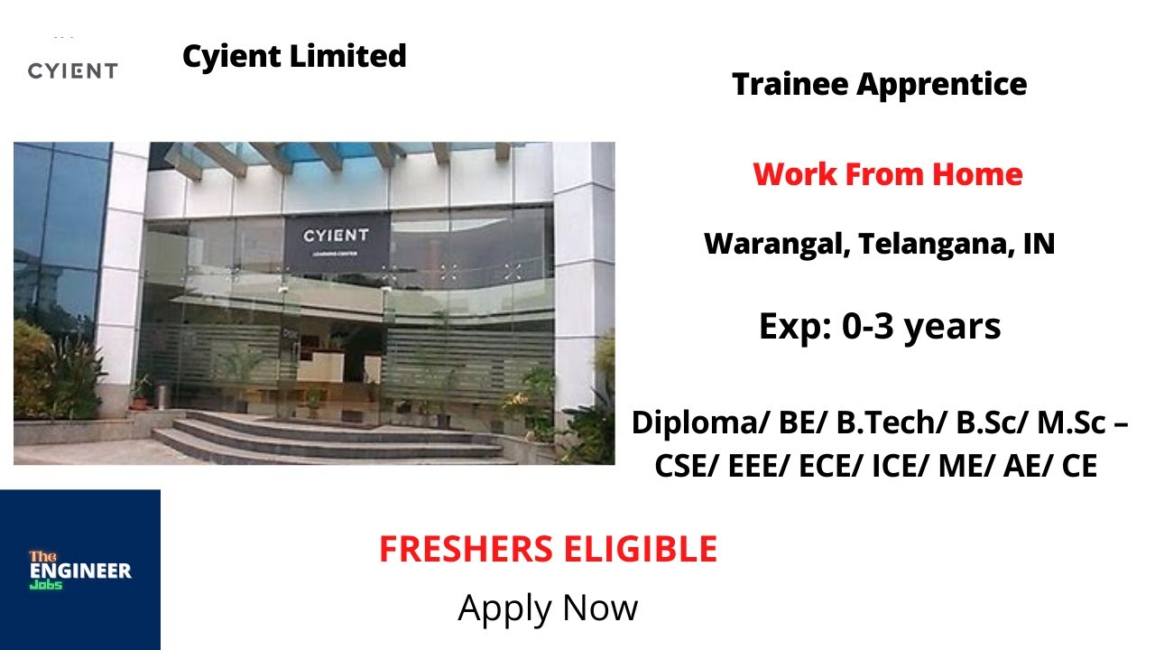 Cyient Freshers Trainee Apprentice Diploma BE BSc MSc CSE EEE cyient-freshers-trainee-apprentice-diploma-be-bsc-msc-cse-eee