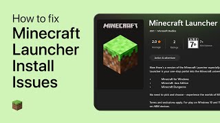 Fix Minecraft Launcher not Downloading or Installing (Microsoft Store)