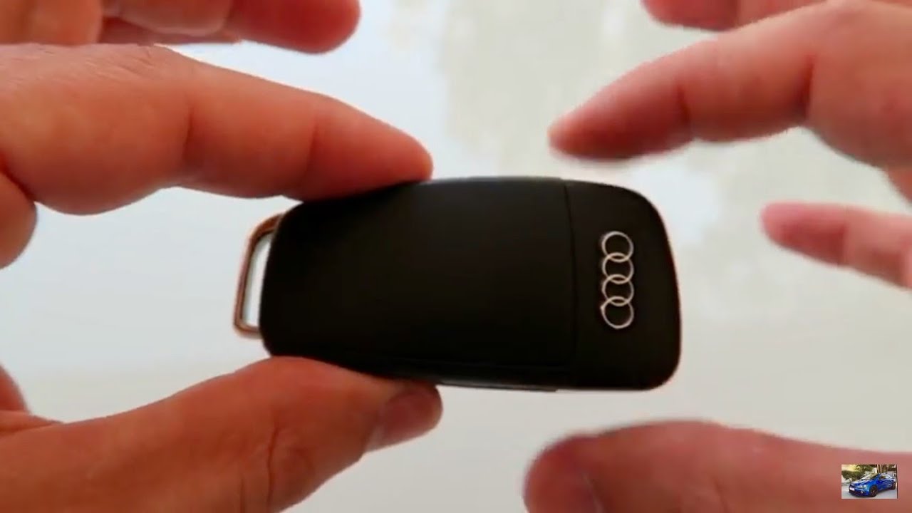 How To Change Audi Key Battery - YouTube