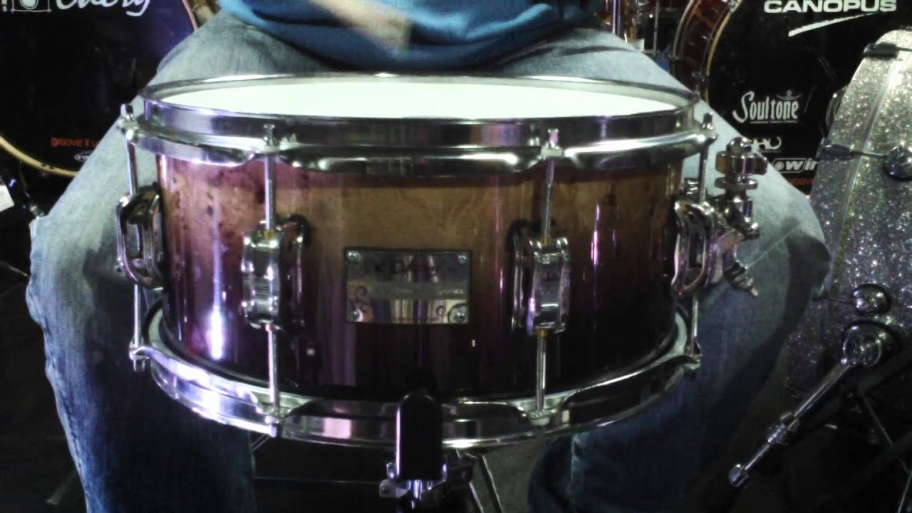 Tarola Odery Eyedentity Maple 13x6" Mapa Burl - Groove It Up Drum Shop