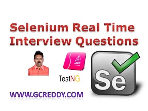 Selenium Real Time Interview Questions