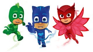 Wrong Heads Pj Masks Baby Coloring Cartoon For Baby ----- Ha Ha Ha Toys