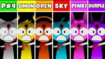 Incredibox Sprunki: Phase 4 But Simon VS Oren VS Sky VS Pinki VS Durple VS Raddy