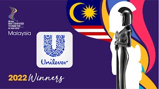 UNILEVER MALAYSIA - 2022 Malaysia HR ASIA Best Companies to Work for in Asia