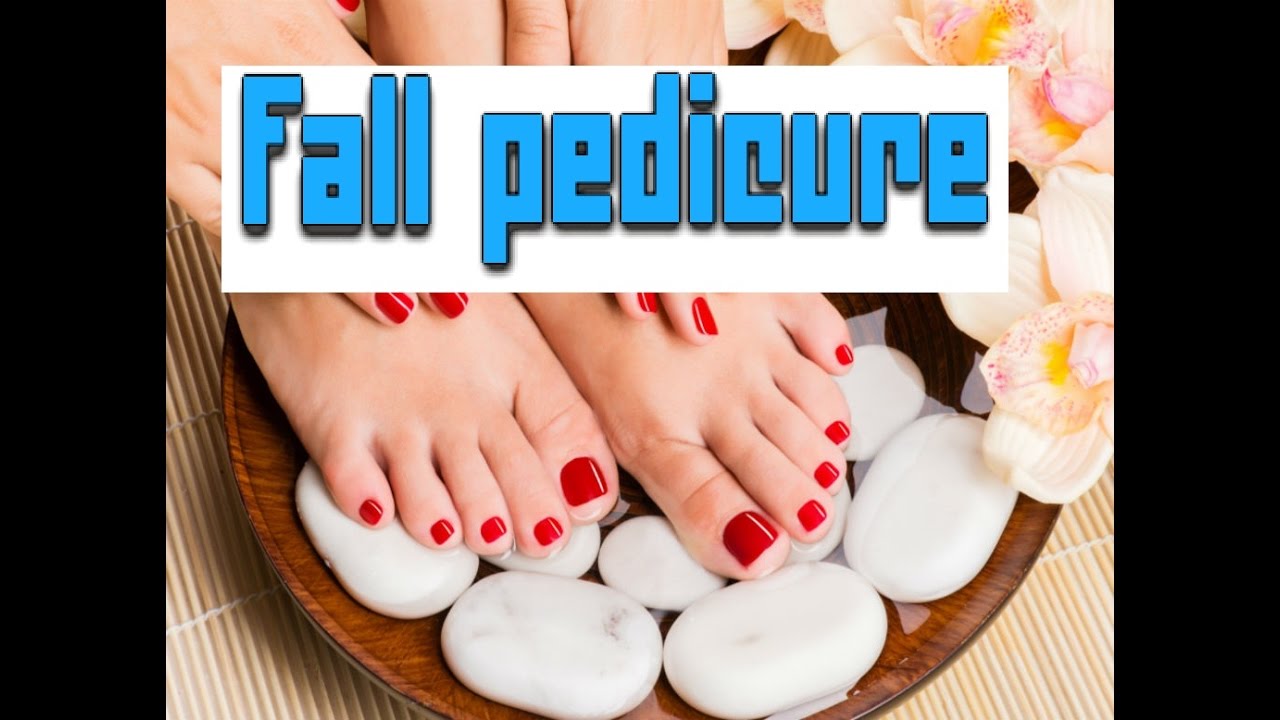 Fall Pedicure | DIY Home Pedicure Routine | Nail Art Design Tutorial