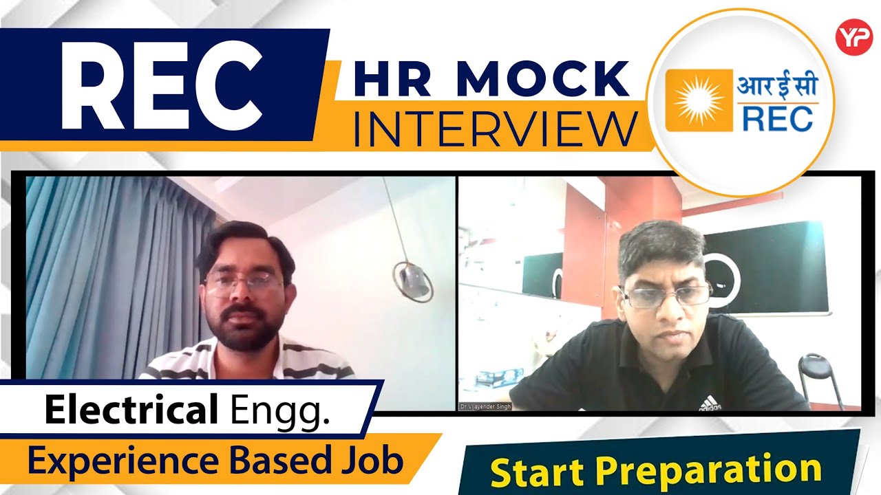 Rec Create Interviews HR Mock Interview For REC Limited | Electrical Engg. | Experience Based ...