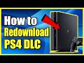 How To Download Dlc On Ps4 After Purchase