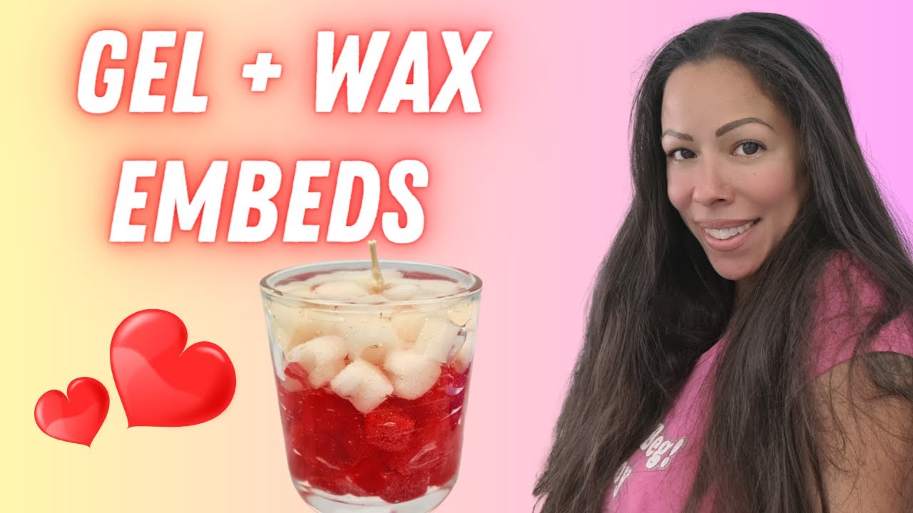 DIY Gel Candle with Wax Hearts / Creative Candle Making YouTube