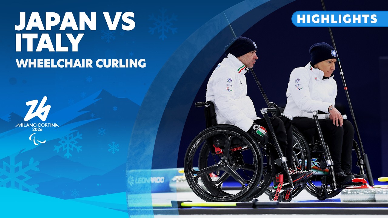 Япония 🇯🇵 против Италии 🇮🇹 - Обзор матчей по кёрлингу на колясках | Милано Кортина 2026