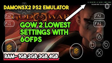 DAMONSX2 EMULATOR LOWEST SETTINGS FOR GOD OF WAR 2 | No buffer NO LAG 60FPS