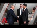 Russian President Vladimir Putin arrives in Singapore