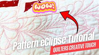 Computerized Quilting a Feather Border with QCT Pattern eClipse