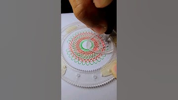 What does this pattern resemble??? Magic Ruler Small ruler, big wisdom #2024 #shorts #Spirograph