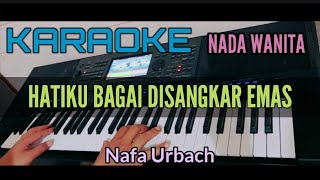 KARAOKE || HATIKU BAGAI DISANGKAR EMAS (Nafa Urbach)