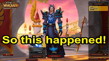 My WoW Avatar Got Updated!? (WoW: Warlords of Draenor - Patch 6.1 PTR!)