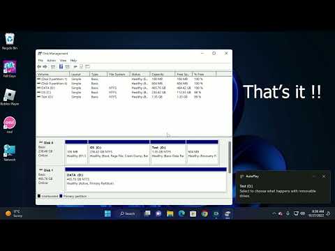 Win Vista or Higher - How to shrink and create a new partition