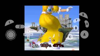 SSBM Hacks: Giga Bowser & Bowser vs Giant Growing Peach (Yellow)