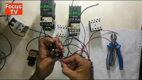 How to control wiring of auto forward and reverse three phase motor starter with limit switch