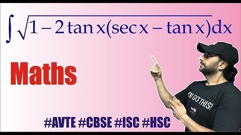 Class 12 indefinite Integration sqrt 1-2tanx(secx-tanx)dx #cbse #Nda #JEE #HSC #ISC