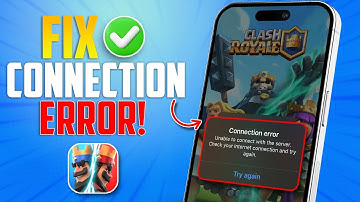 How to Fix Connection Error on Clash Royale on iPhone | Clash Royale Unable to Connect to Server