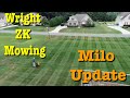 Wright ZK Mower Stripes - Milorganite Before and After Test Plot Results