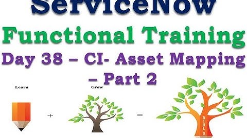 Batch2 :: Day 38 || Ci-Asset Mapping (Part2) || ServiceNow Functional Training || Quebec