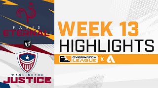 Paris Eternal VS Washington Justice - Overwatch League 2021 Highlights | Week 13 Day 4
