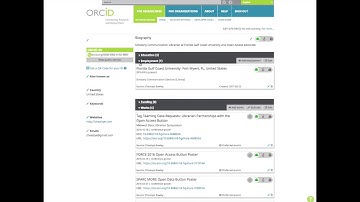 Creating an ORCID Profile