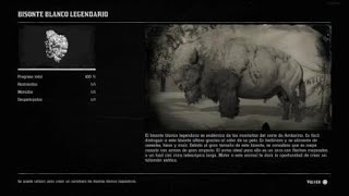 Red Dead Redemption 2 Bisonte legendario