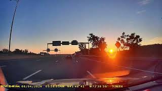 Highway Drive Just Before 6 AM | Morning Light & Road Ambience #SunriseDrive  #NoTalking #POVDriving screenshot 4
