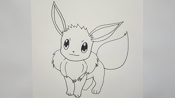 How to Draw Pokemon Eevee Easy | Eevee Drawing