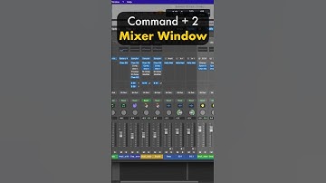 3 Logic HOTKEYS in under 30 seconds | How To Open Main Window, Mixer and Piano Roll