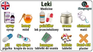 Leki, lekarstwa i produkty lecznicze po angielsku słówka - Medicine vocabulary in English
