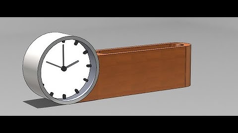 Mesmerizing Table Clock Animation in SolidWorks | 3D ANIMATIONS