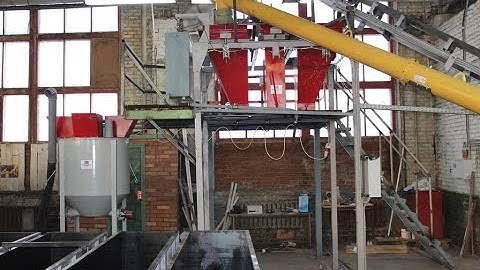The production line of non-autoclaved aerated concrete