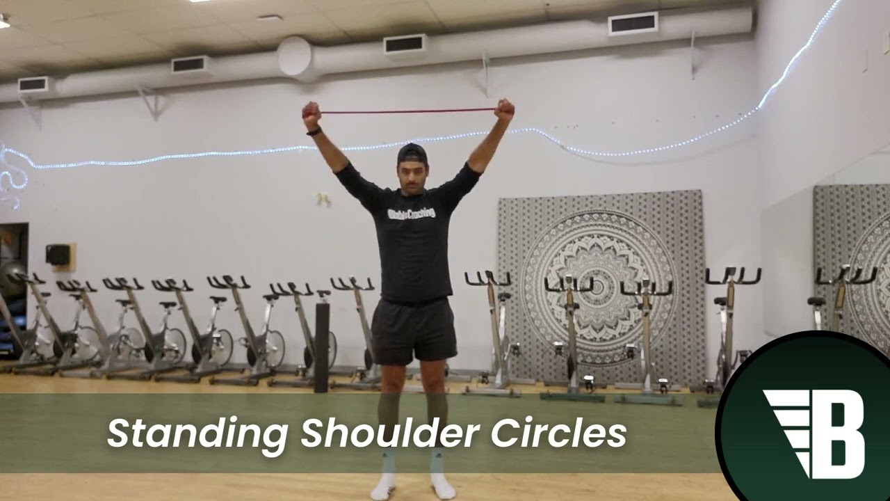 Standing Shoulder Circles Exercise Tutorial YouTube