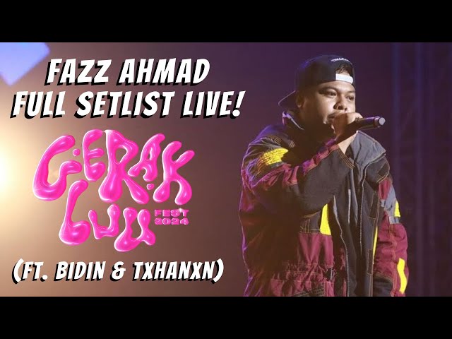 Fazz Ahmad (Mesin Rumput, Cengkerik, Tapai, Apam Balik) Live @ Gerak Luu Fest 2024 class=