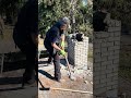 Teaching one of the guy how to use a sledgehammer !!!