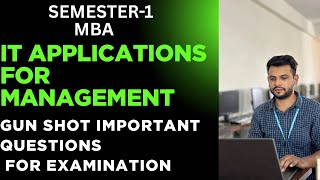 IT APPLICATIONS FOR MANAGEMENT || SEMESTER-1 || MBA || MOST IMPORTANT QUESTIONS FOR EXAMINATION ||  screenshot 5